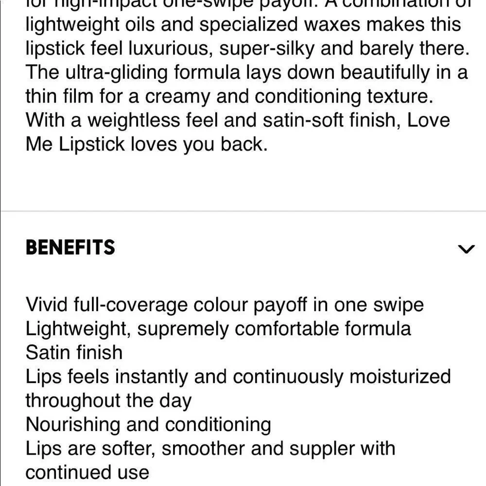 MAC Cosmetics love first